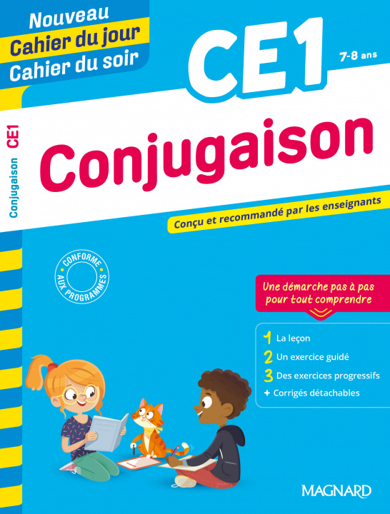 Carte Conjugaison CE1 - Nouveau Cahier du jour Cahier du soir Amellal