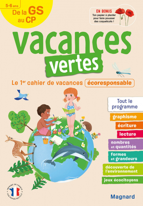Книга Cahier de vacances 2023, de la GS vers le CP 5-6 ans - Vacances vertes FORNY