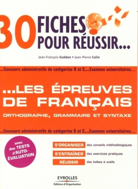 Könyv 30 fiches pour reussir... Les epreuves de francais Guédon