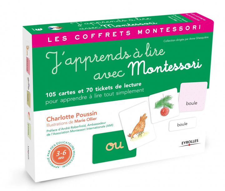 Kniha J'apprends à lire avec Montessori POUSSIN/OLLIER