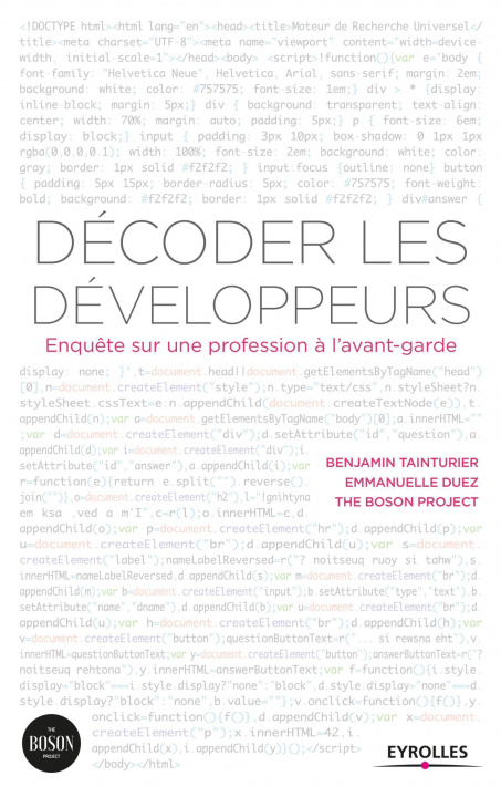 Knjiga Décoder les développeurs Tainturier