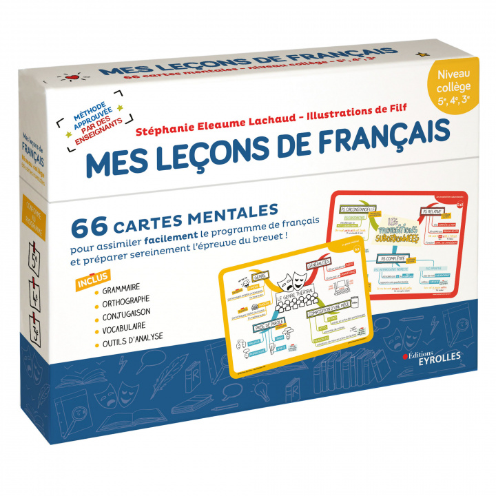 Carte Mes leçons de français - niveau collège Filf