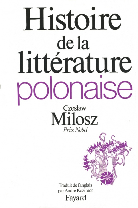 Kniha Histoire de la littérature polonaise Czeslaw Milosz