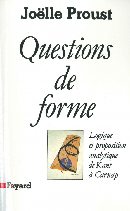 Knjiga Questions de forme Joëlle Proust