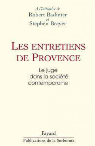 Kniha Les Entretiens de Provence Stephen Breyer