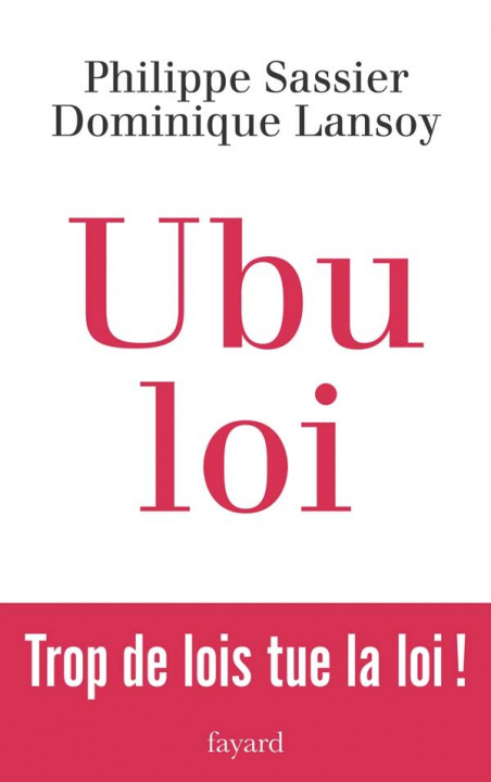 Buch Ubu Loi Philippe Sassier