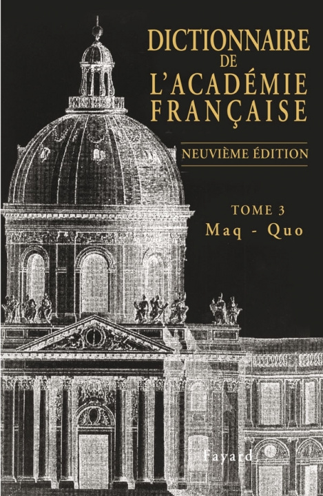 Carte Dictionnaire de l'Académie française 