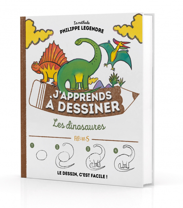 Книга J'apprends à dessiner les dinosaures Philippe Legendre