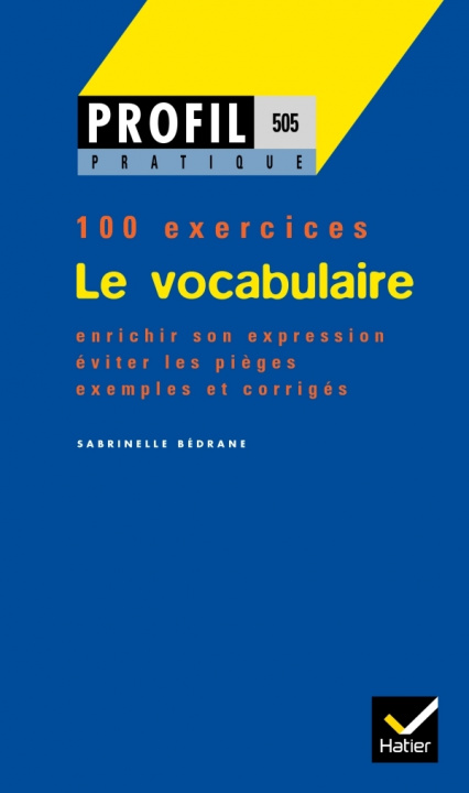 Könyv Le vocabulaire Sabrinelle Bédrane
