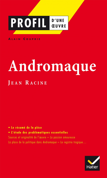 Kniha Profil - Racine (Jean) : Andromaque Alain Couprie