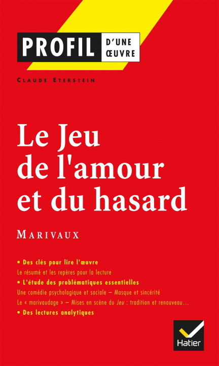 Kniha Profil - Marivaux : Le Jeu de l'amour et du hasard Claude Eterstein