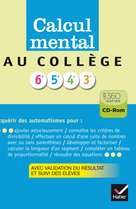 Digital Calcul mental collège - Cd Rom version établissement Gisèle Chapiron
