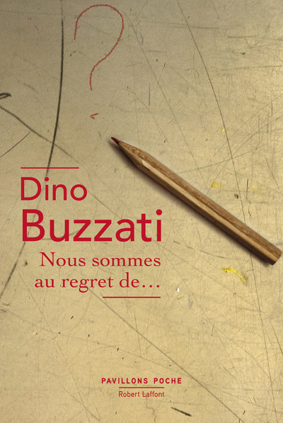 Carte Nous sommes au regret de... Dino Buzzati