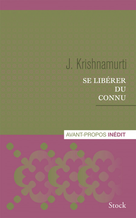Livro Se libérer du connu Jiddu Krishnamurti