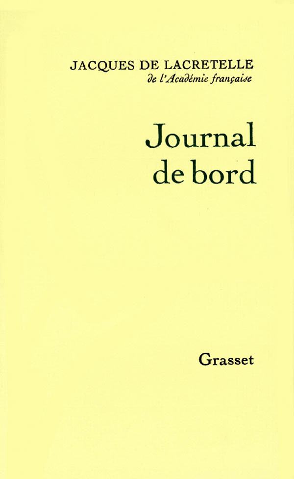 Kniha Journal de bord Jacques de Lacretelle