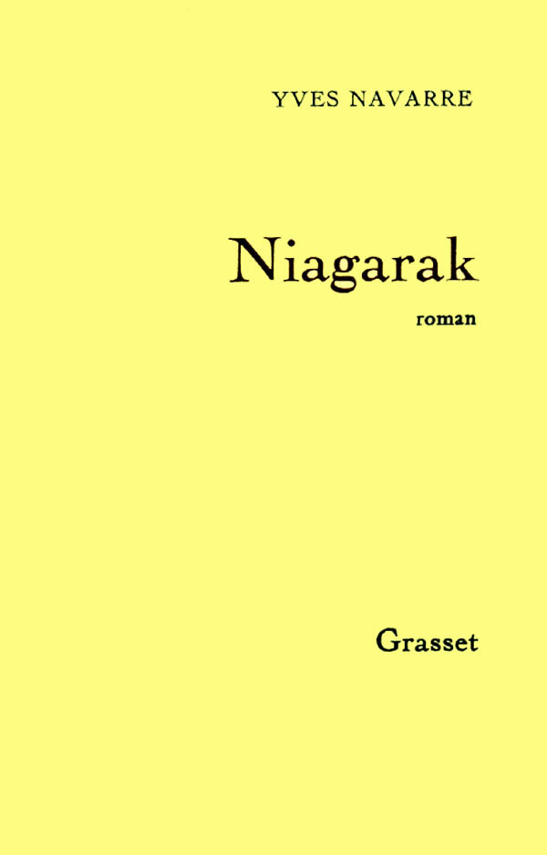 Boek Niagarak Yves Navarre