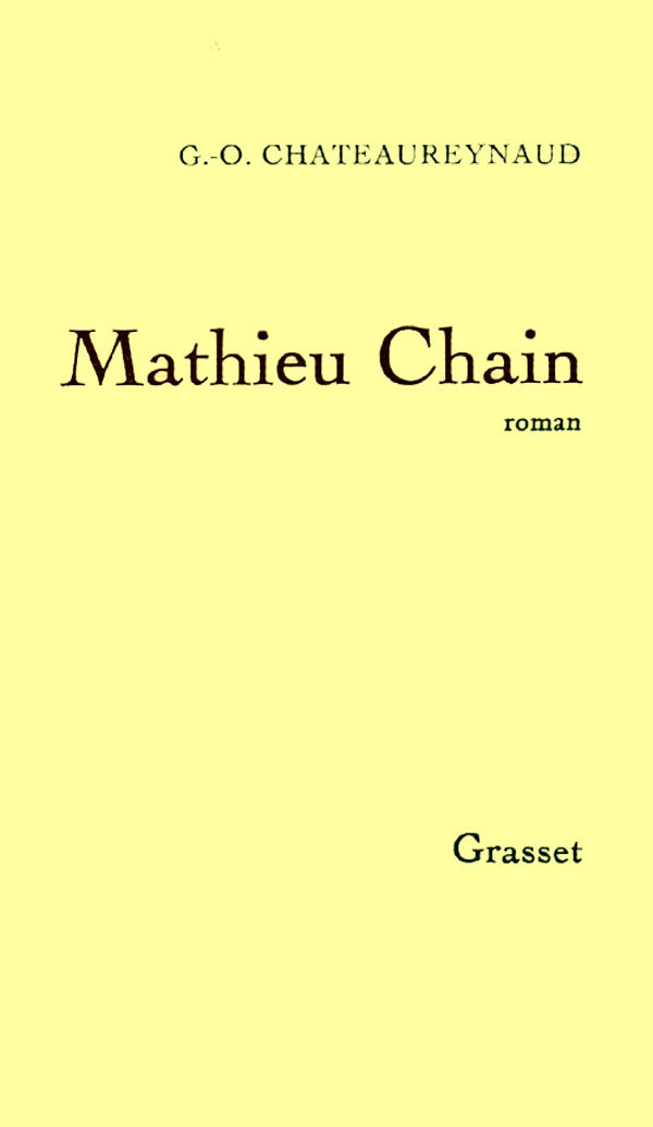 Knjiga Mathieu Chain Georges-Olivier Châteaureynaud