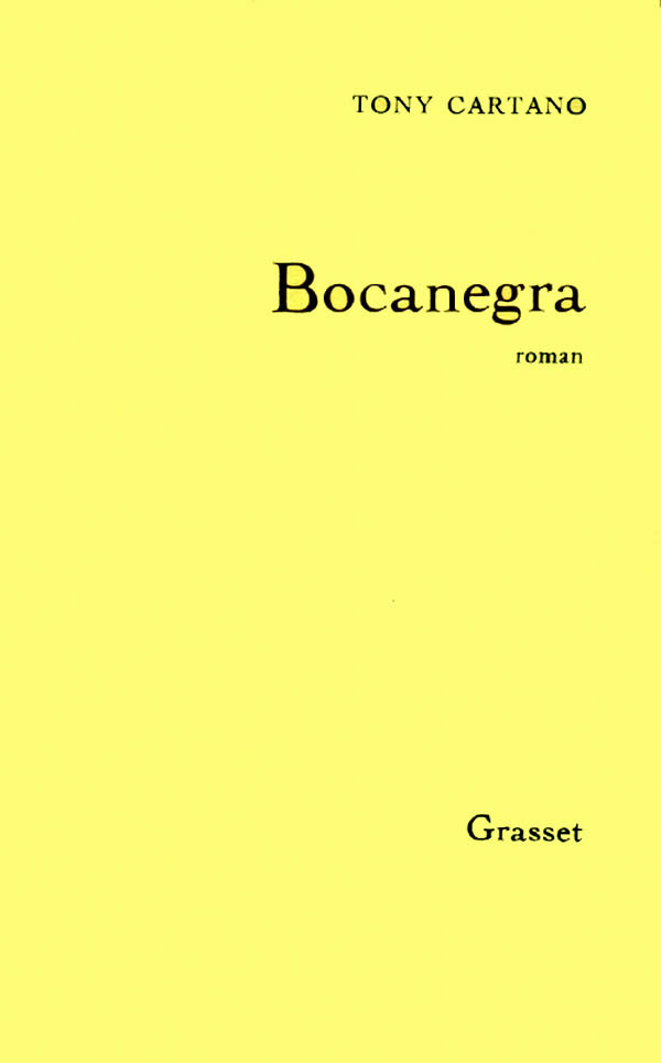 Knjiga Bocanegra Tony Cartano
