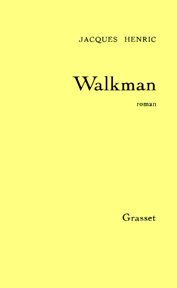 Book Walkman Jacques Henric