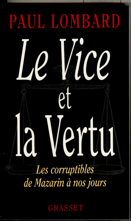 Boek Le vice et la vertu Paul Lombard