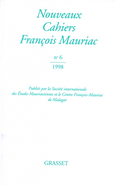 Carte Nouveaux cahiers François Mauriac n°06 François Mauriac