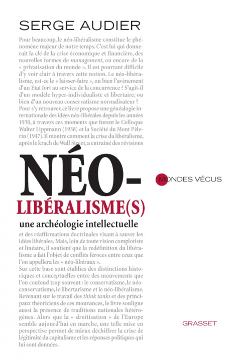 Knjiga Néolibéralisme(s) Serge Audier