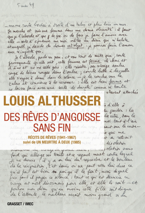 Kniha Des rêves d'angoisse sans fin Louis Althusser
