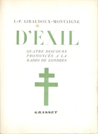 Knjiga D'exil Jean-Pierre Giraudoux