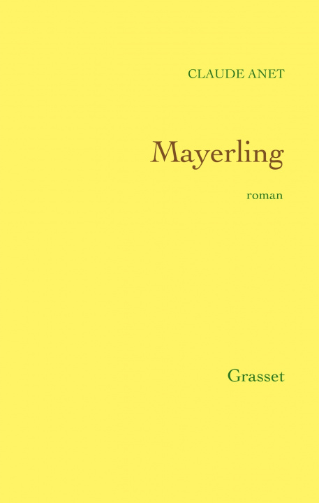 Book Mayerling Claude Anet