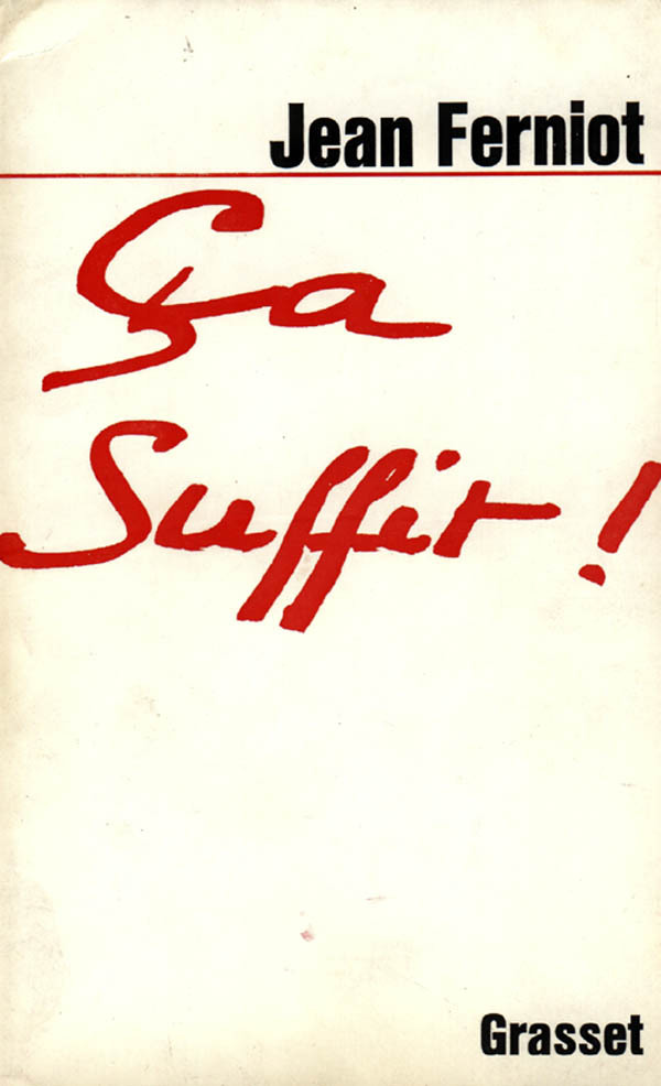 Knjiga Ça suffit ! Jean Ferniot