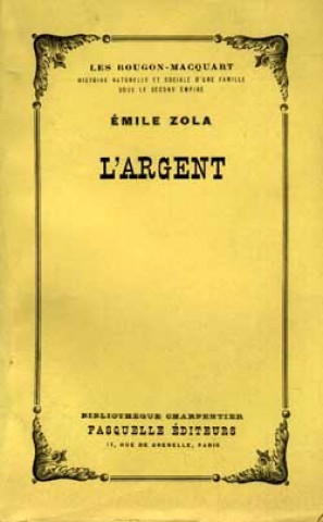 Knjiga L'argent Émile Zola