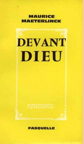 Knjiga Devant Dieu Maurice Maeterlinck