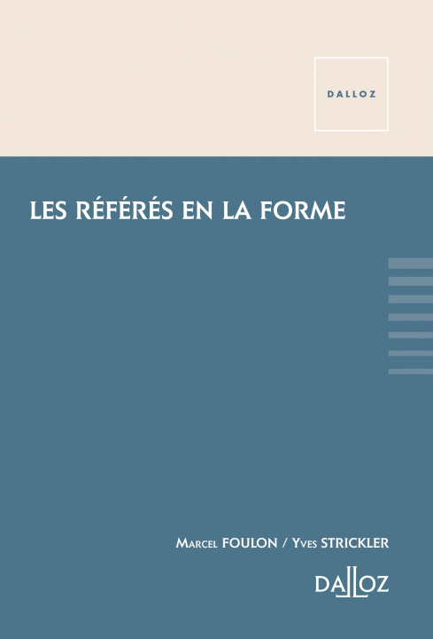Kniha Les référés en la forme Marcel Foulon