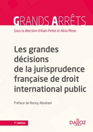 Kniha Les grandes décisions de la jurisprudence française de droit internationl public 