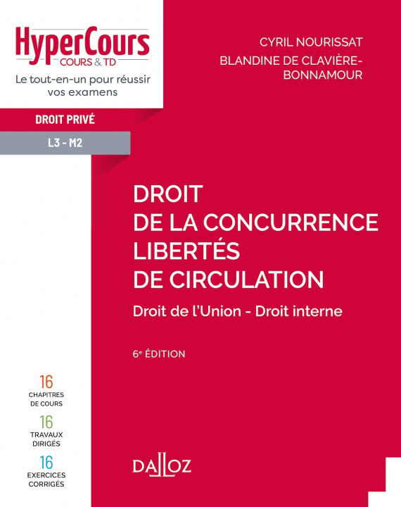 Carte Droit de la concurrence - Libertés de circulation. 6e éd. Cyril Nourissat