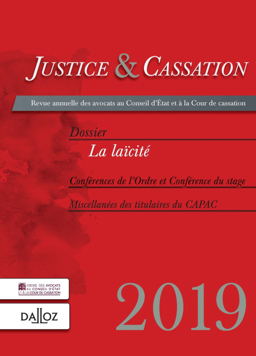 Könyv Justice et cassation 2019 - La laicité 