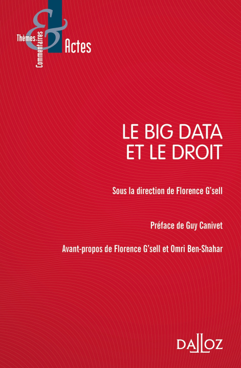 Kniha Le Big Data et le Droit 