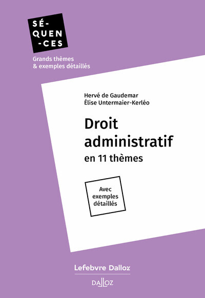 Kniha Droit administratif Hervé De Gaudemar
