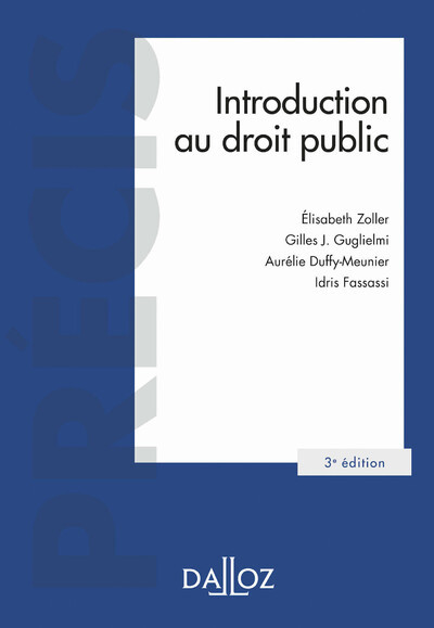 Carte Introduction au droit public 3ed Élisabeth Zoller
