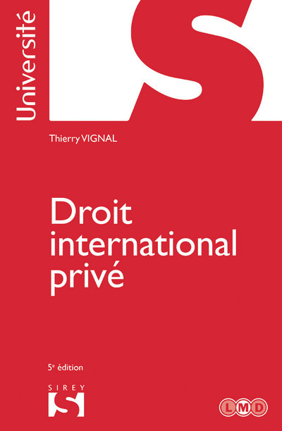 Könyv Droit international privé. 5e éd. Thierry Vignal