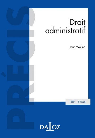 Book Droit administratif. 28e éd. Jean Waline
