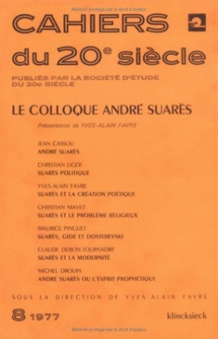 Knjiga Le Colloque André Suarès 