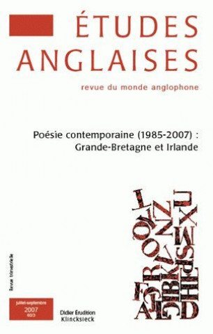 Knjiga Études Anglaises - N°3/2007 