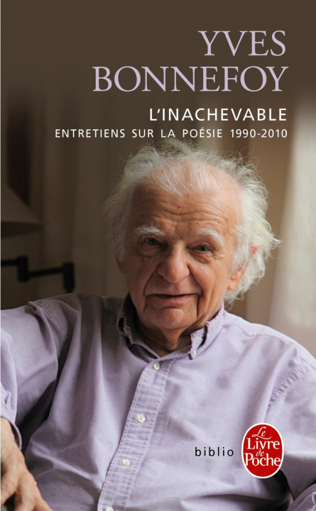 Knjiga L'Inachevable Yves Bonnefoy