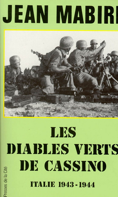 Carte Les diables verts de Cassino Italie 1943-1944 Jean Mabire