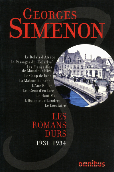 Carte Les Romans durs 1931-1934 - volume 1 Georges Simenon