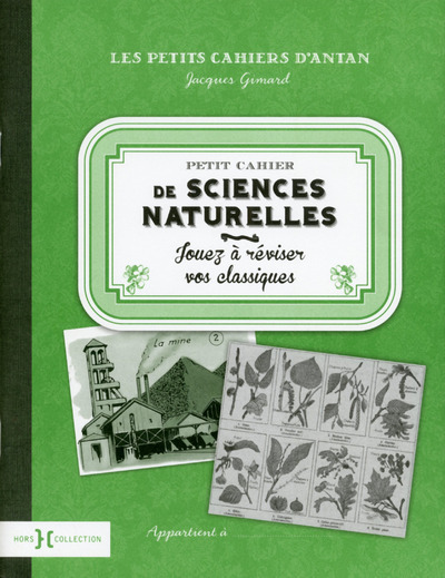 Carte Petit cahier de sciences naturelles Jacques Gimard