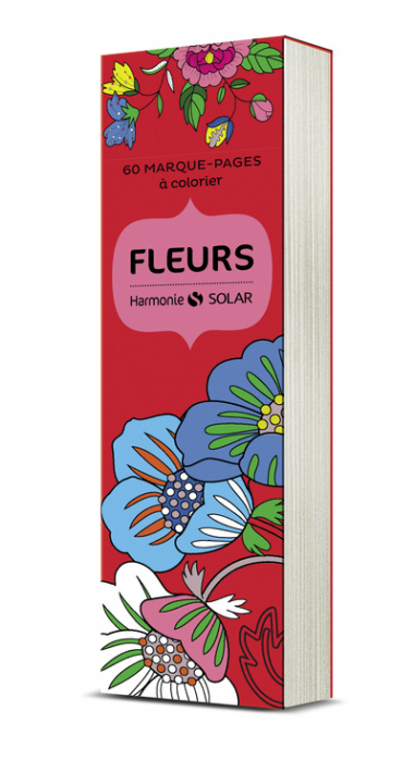 Könyv 60 Marque-pages à colorier - Fleurs 
