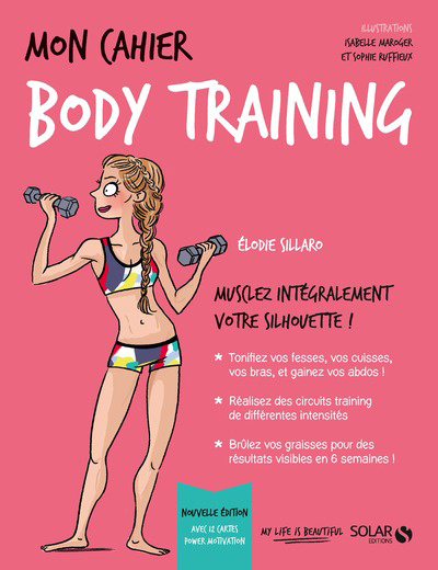 Książka Mon cahier Body training - NE avec 12 cartes Power Motivation Élodie Sillaro