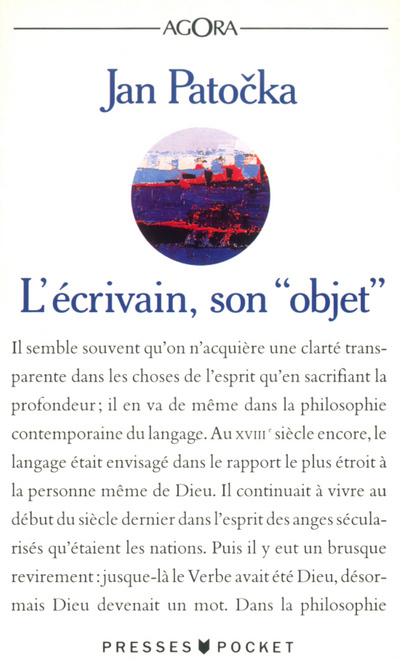 Knjiga L'écrivain son objet 